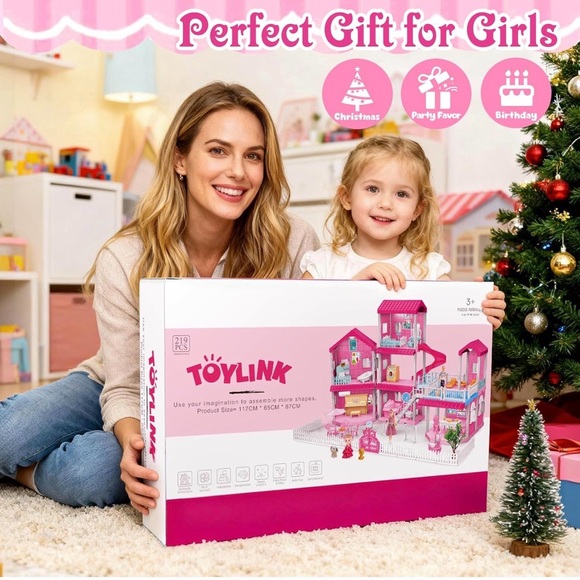 BNIB Pink Doll House for Girls - Picture 8 of 8